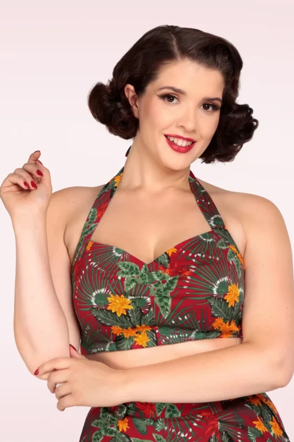 Adriana Jungle Floral Top In Multi-Collectif Clothing Best