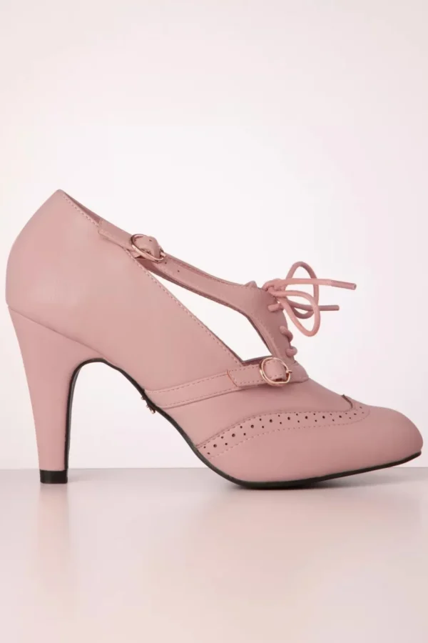 Agatha Pumps In Poederroze-Lulu Hun Sale