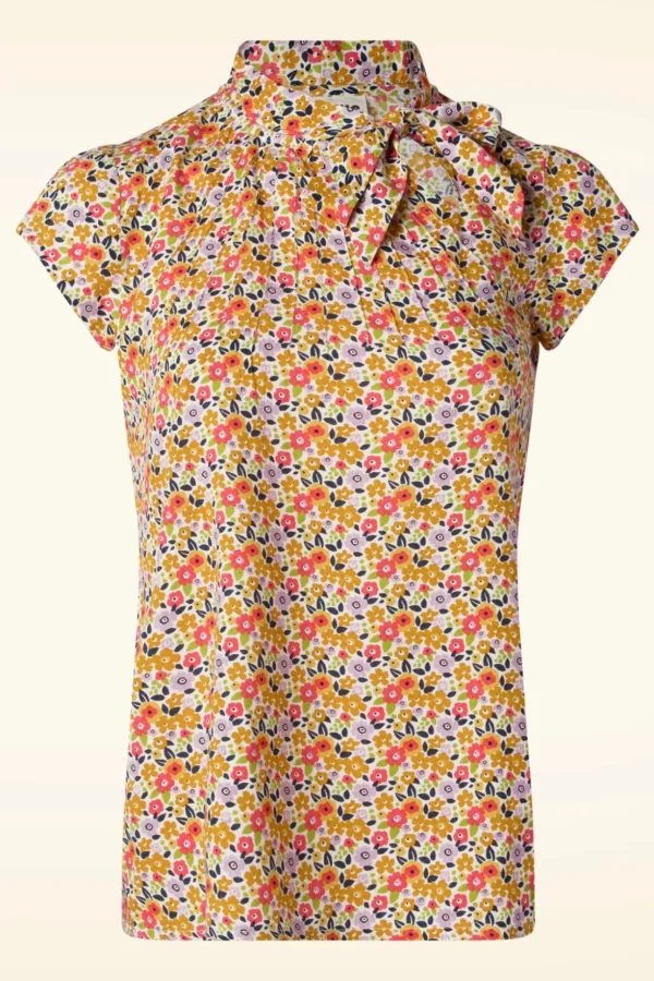 Anna Lima Flower Top In Multi-Circus Best