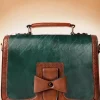 Antieke Handtas In Groen-Banned Retro Best Sale