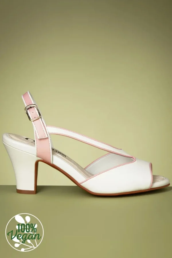 Ava Lilibeth Sandalen In Whisper White En Pearl Blush-Miss Candyfloss Best Sale