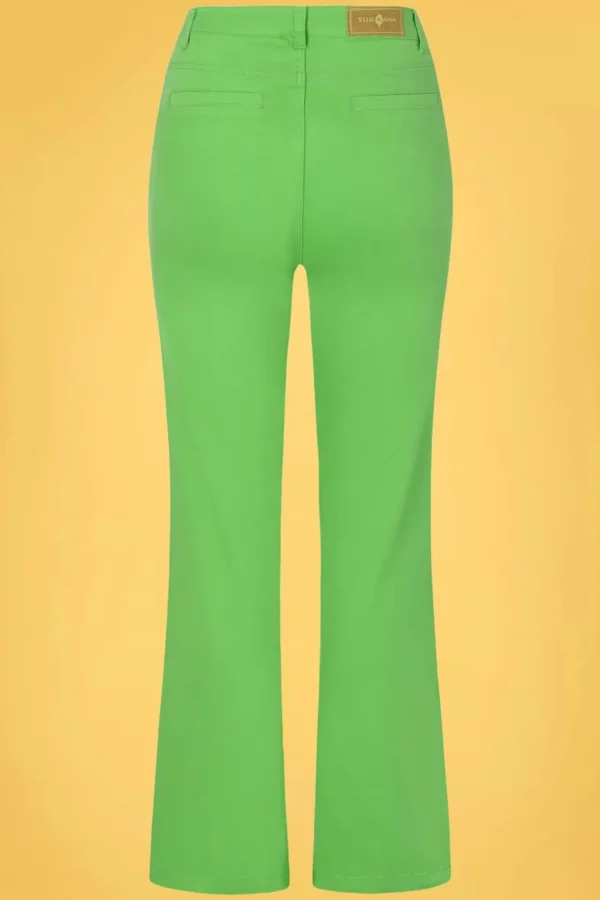 Betsy Bell Bottom Broek In Groen-Surkana Discount