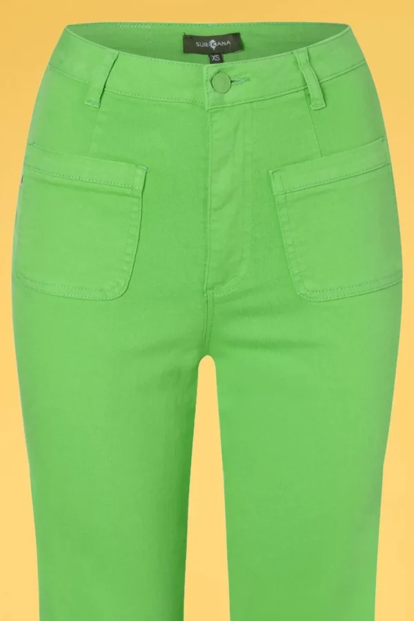 Betsy Bell Bottom Broek In Groen-Surkana Discount