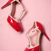 Betty Pumps In Rood-Banned Retro Shop