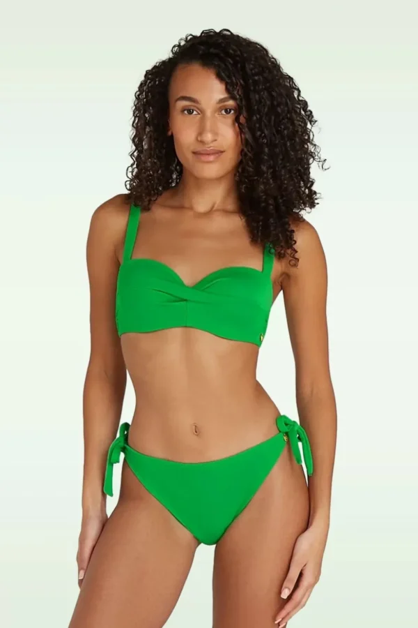 Bikinibroekje Bow In Bright Green Relief-TC Beach Best Sale