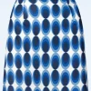 Bobby Retro Rok In Blauw En Wit-Vintage Chic for Topvintage Store