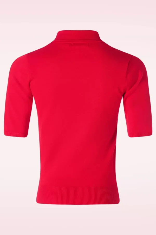 Bow Delight Jumper In Rood-Banned Retro Clearance