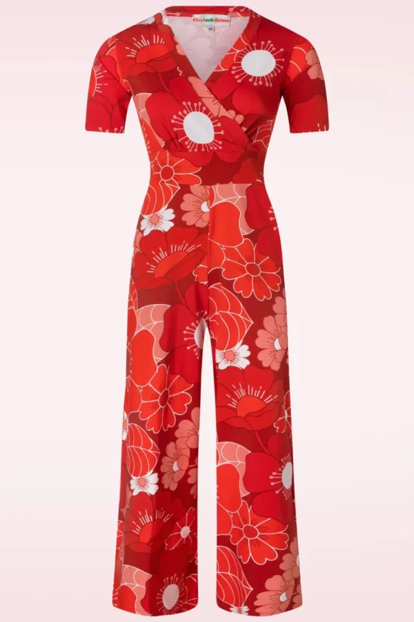 Britta Jumpsuit In Rood-Cissi och Selma Discount