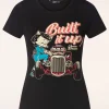 Build It Up T-Shirt In Zwart-Queen Kerosin New