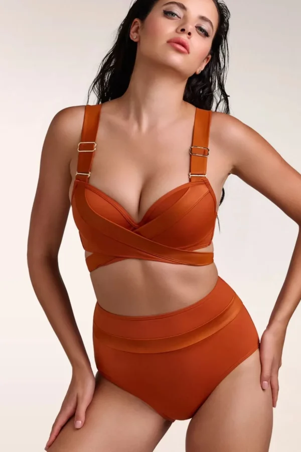 Cache Coeur Push Up Bikini Top In Roest Oranje-Marlies Dekkers Flash Sale