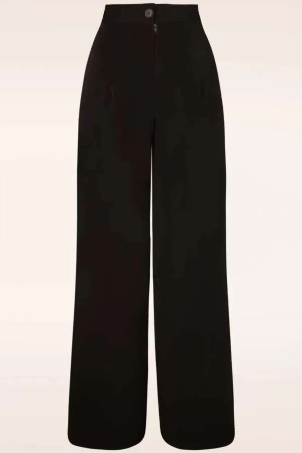 Carlie Swing Broek In Zwart-Bunny Clearance