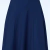 Carol Classic Panel Rok In Marineblauw-Banned Retro Best