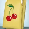 Cherry Pie Crossbody Telefoontasje In Geel-Banned Retro Clearance