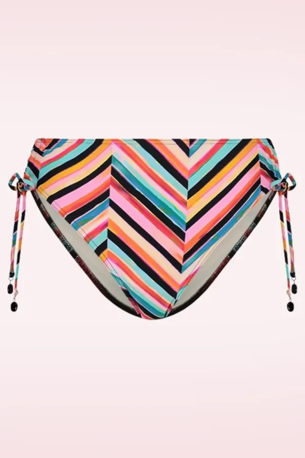 Chevron Chic High Waist Bikini Broekje In Multi-Cyell Store