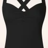 Cindy Cross Back Top In Zwart-Vixen Best