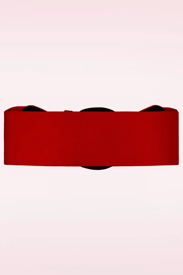 Corinne Elastische Riem In Rood-Banned Retro Flash Sale