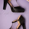 Country Rose Pumps In Zwart-Banned Retro Best