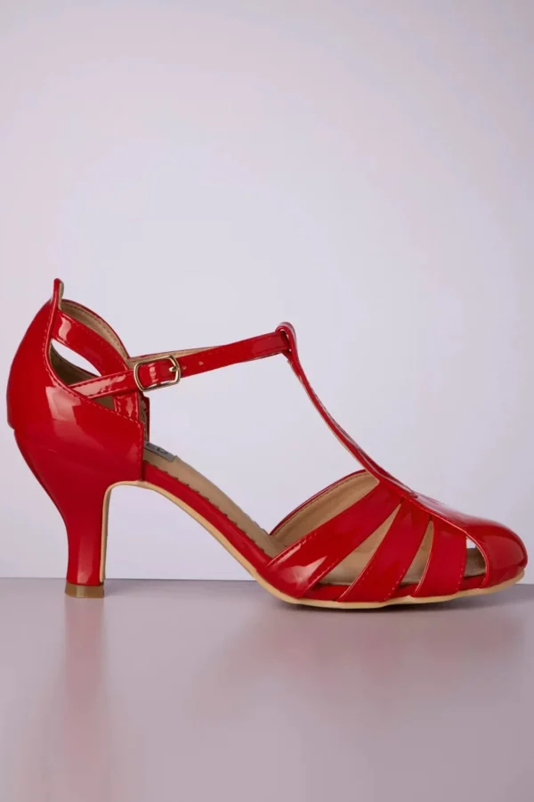 Dance Me To The Stars Pumps In Rood-Banned Retro New