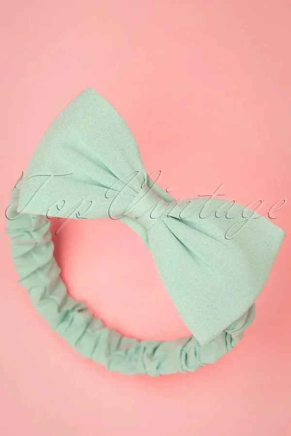 Dionne Bow Hoofdband In Mint-Banned Retro Flash Sale