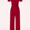 Evelynn Jumpsuit In Rood-Vintage Chic for Topvintage New