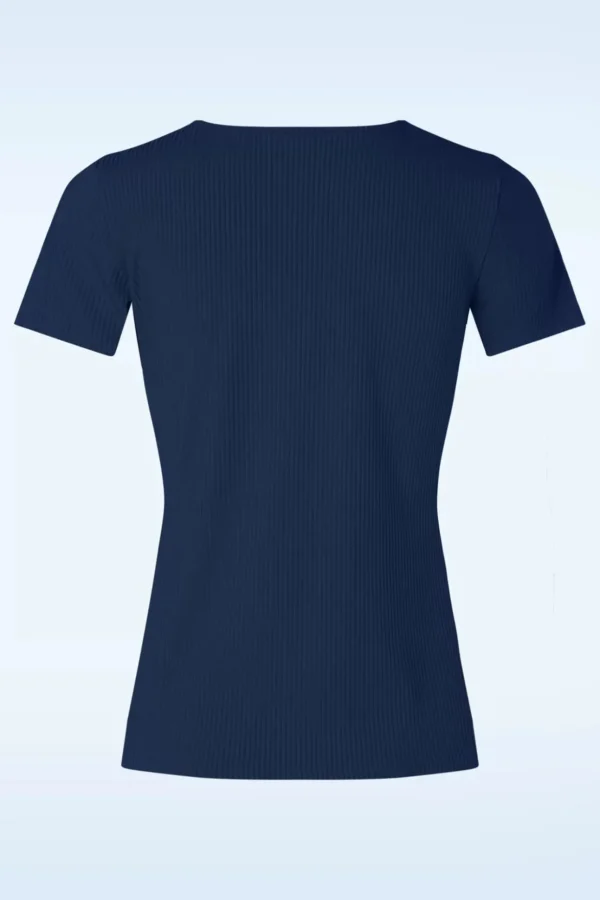 Fara Top In Marineblauw-Banned Retro Online