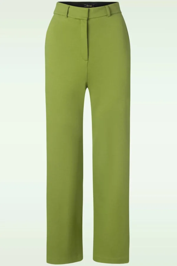 Federica Milano Uni Broek In Woodbine Groen-King Louie Cheap