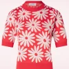 Freya Flower Jumper In Rood-Compania Fantastica Store