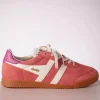 Elan Suede Sneakers In Koraal-Gola Best