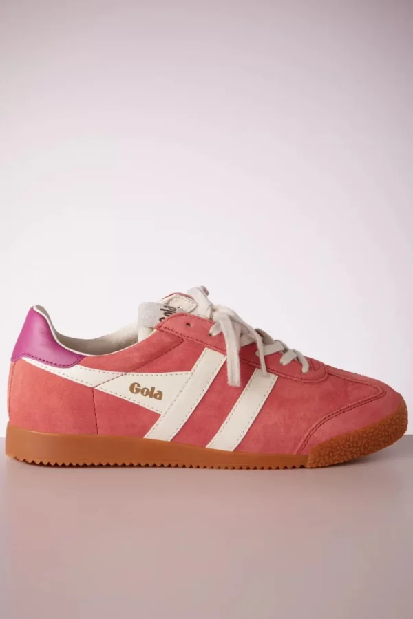 Elan Suede Sneakers In Koraal-Gola Best