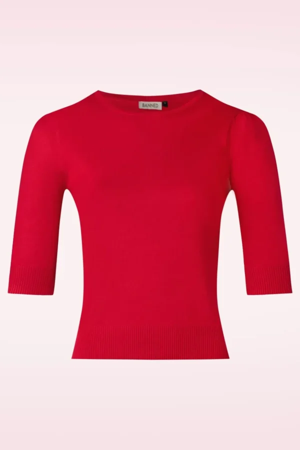 Grace Jumper In Rood-Banned Retro Outlet