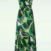 Grecian Maxi Jurk In Groen-Vintage Chic for Topvintage Outlet