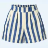 Hilton Deck Gestreepte Shorts In Wit En Blauw-Louche Hot