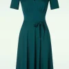 Hollywood Dress In Deluxe Petrol-Very Cherry Cheap