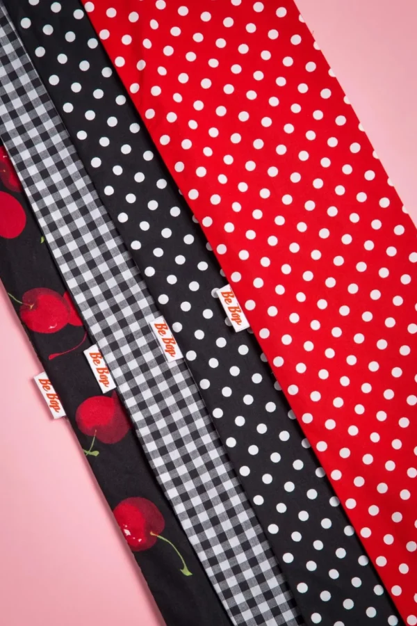 I Want Polkadots In My Hair Sjaal In Zwart-Be Bop a Hairbands Cheap