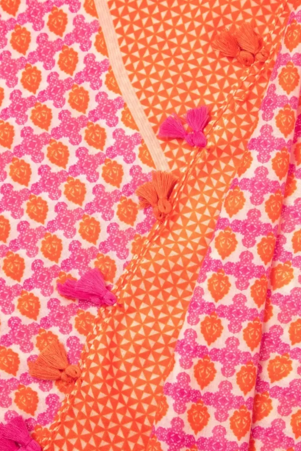 Iris Sjaal In Fuchsia En Oranje-Smashed Lemon Cheap