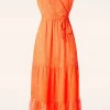 Ivy Maxi Jurk In Oranje-Smashed Lemon Shop