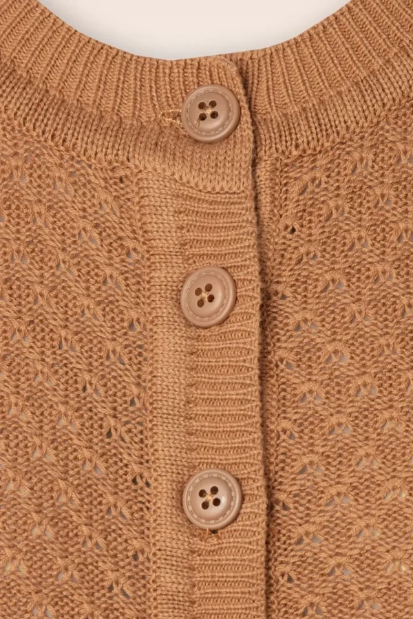 Jennie Vest In Camel-Mak Sweater Clearance