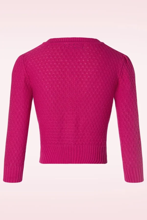 Jennie Vest In Magenta-Mak Sweater Clearance