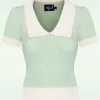 Joanie Top In Mint-Bunny Outlet