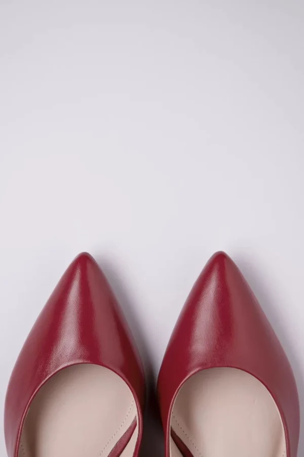 Josephine Pumps Van Leder In Rood-Parodi Shoes Online