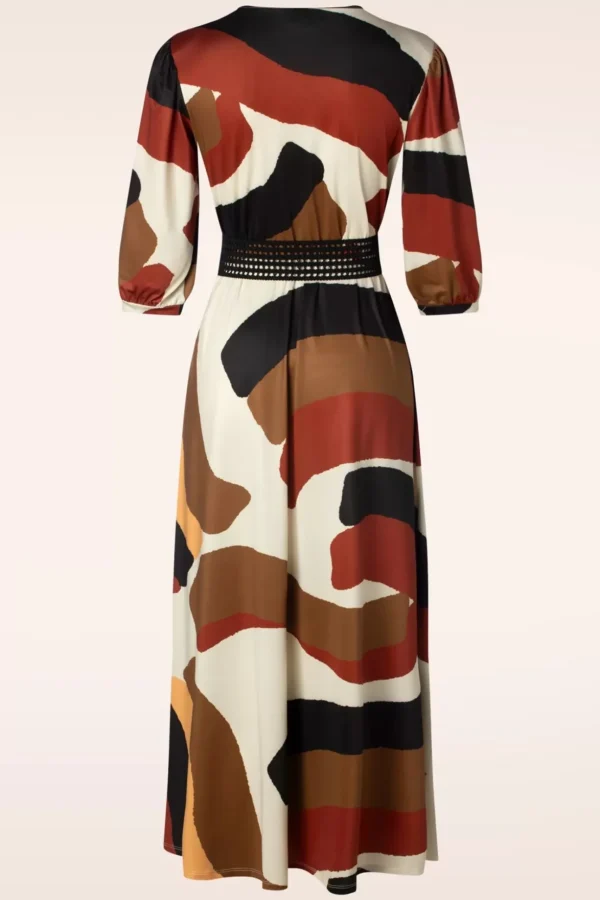 Josie Crossover Maxi Jurk In Multi-K-Design Discount