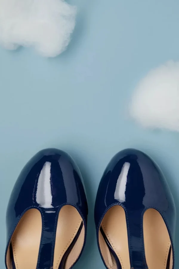 June Love Letter Lak Pumps In Navy-Lola Ramona u2665 Topvintage Cheap