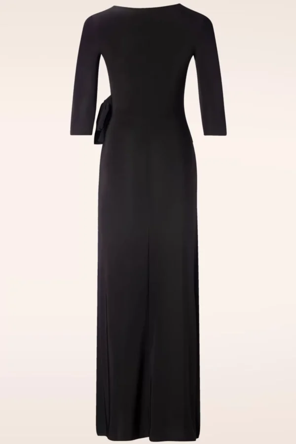 Katy Maxi Jurk In Zwart-Vintage Chic for Topvintage Best