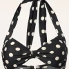 Klassieke Polka Bikinitop In Zwart En Wit-Esther Williams Outlet