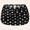 Klassieke Polka-Bikinibroek In Zwart En Wit-Esther Williams Clearance