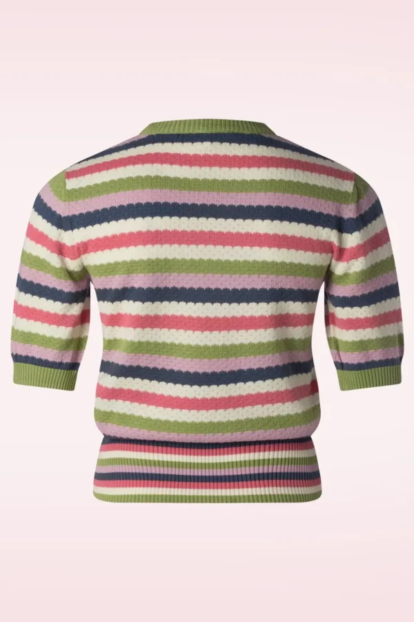 Knitted Waffle Top In Multi-Circus Sale