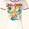 Lago Di Garda T-Shirt In Gebroken Wit-Queen Kerosin Outlet