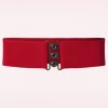 Lauren Vintage Stretchriem In Rood-Banned Retro Cheap