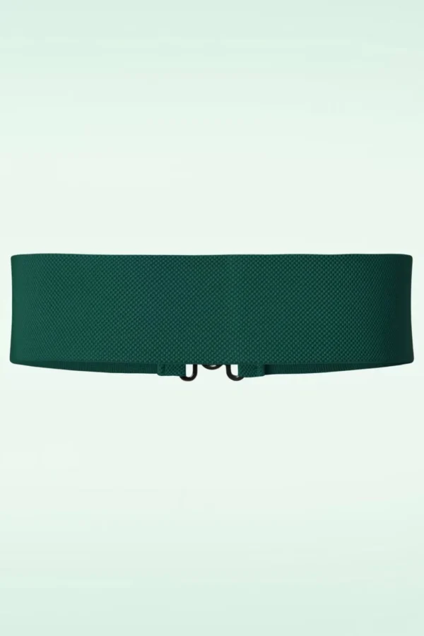 Lauren Vintage Stretchriem In Groen-Banned Retro Flash Sale