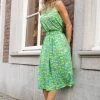 Layla Cocktail Rok In Macaw Groen-King Louie Online